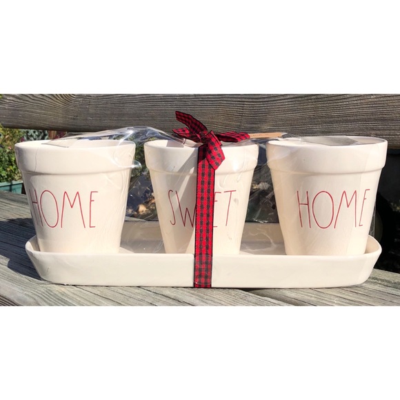 Rae Dunn Other - Rae Dunn Home Sweet Home Holiday Planter Set